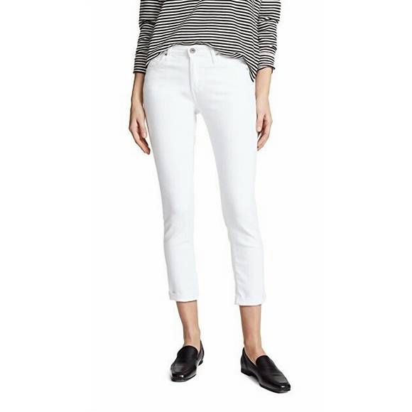 NEW AG JEANS prima roll-up jeans in white - Picture 1 of 1